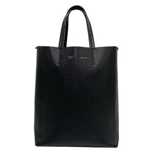 Celine Tote Vertical Cover Black Leather